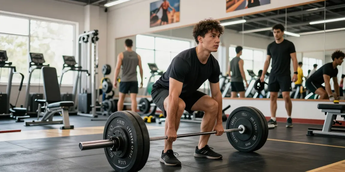 Deus Medical Steroide im Fitnessstudio bei einer Trainingssession zur Steigerung der Leistungsfähigkeit.