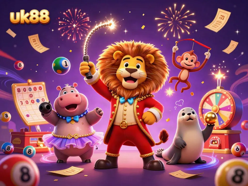 Engage with dynamic casino fun at UK88 featuring vibrant characters and gaming elements.