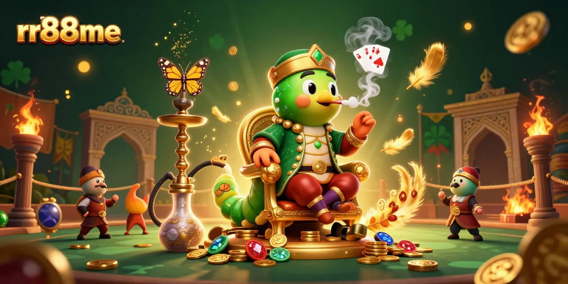 Experience thrilling betting at rr88me with a vibrant 3D casino scene full of excitement.
