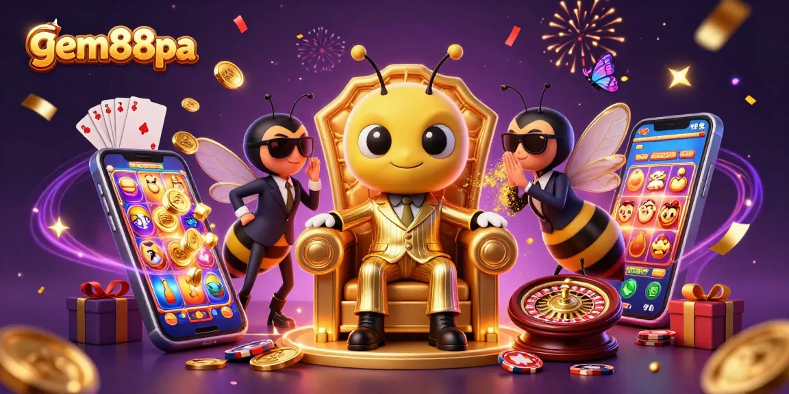 Engage with gem88pa's thrilling casino atmosphere featuring vibrant game elements and characters.