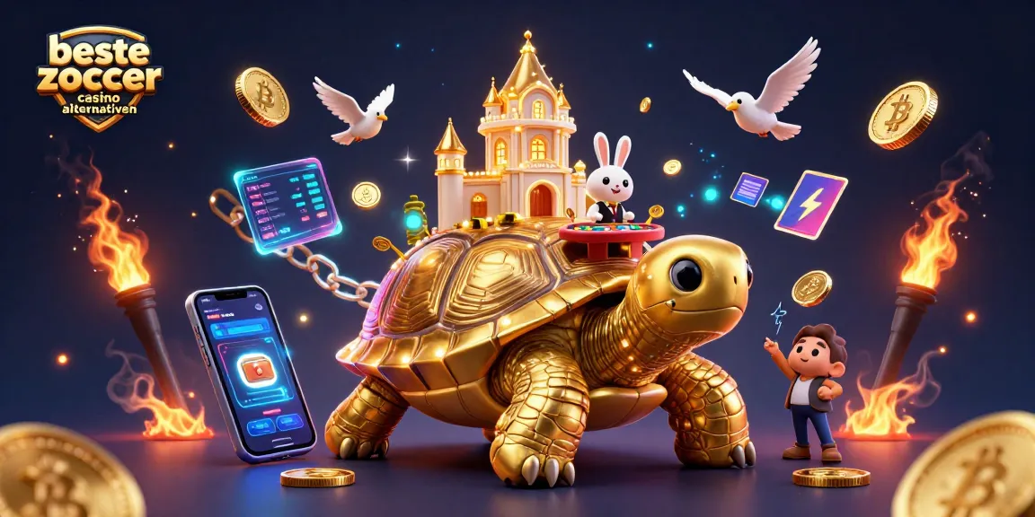 Spiele aufregend in den besten Zoccer Casino Alternativen mit einem goldenen Schildkröten-Casino.