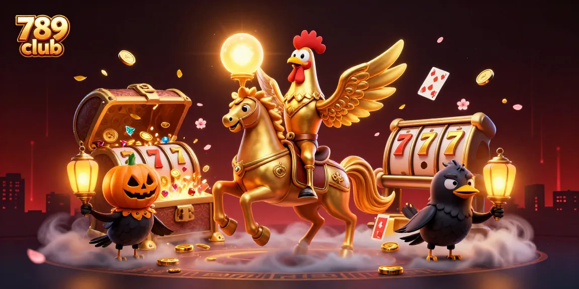 Spin the reels at 789 club, where vibrant illustrations highlight the gaming experience!