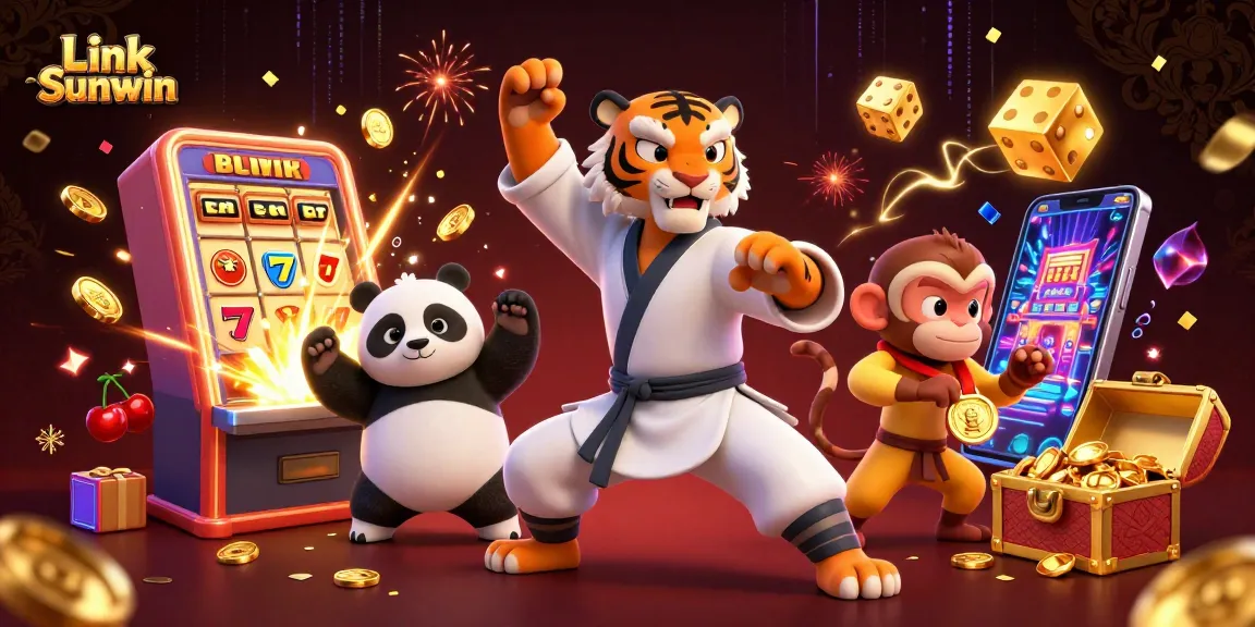 Experience thrilling wins with Link Sunwin in this energetic casino scene